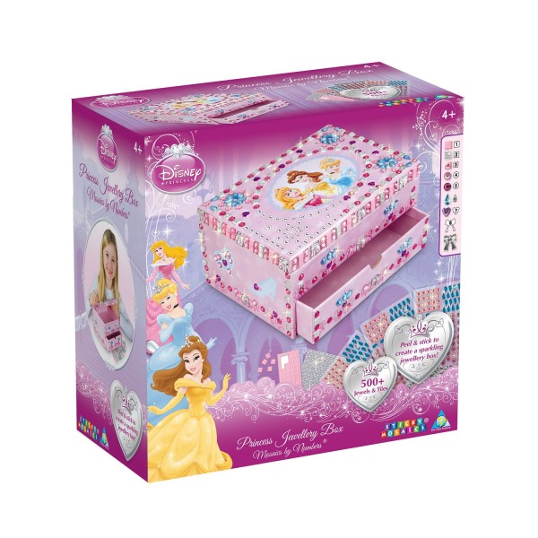Boîte à Bijoux Sticky Mosaics :  Princesses Disney - Orb-ORB11021