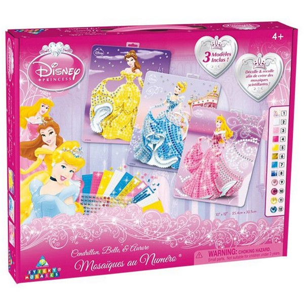 Mosaïque au numéro Sticky : Princesses Disney - Sycomore-ORB11018