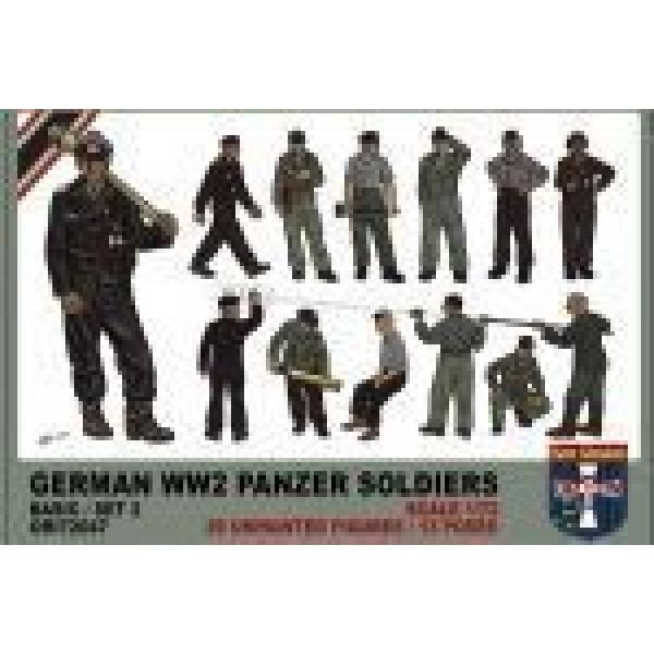 WWII German panzer soldiers, set 2 - 1:72e - Orion - ORI72047