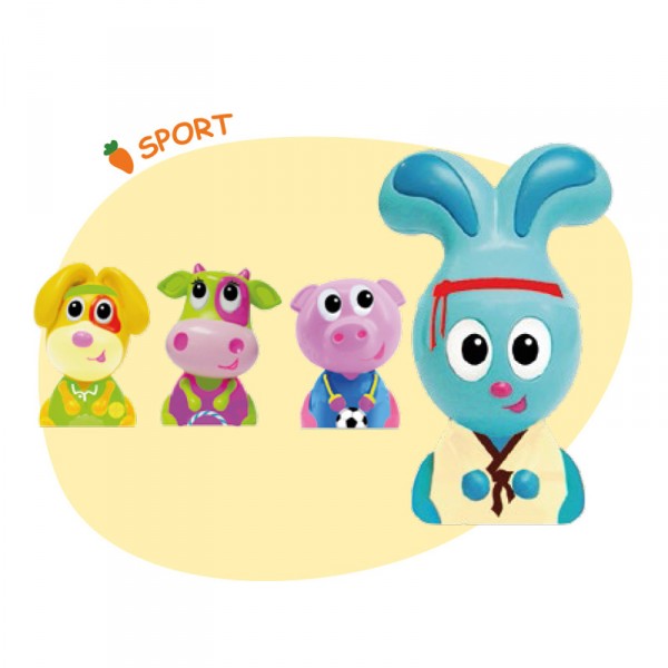 Figurines Jojo et ses amis : 4 figurines : Sport - Ouaps-61098-3