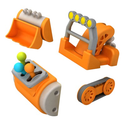 Строительной техники построить : Magnet Land Deluxe Set - Ouaps-81142