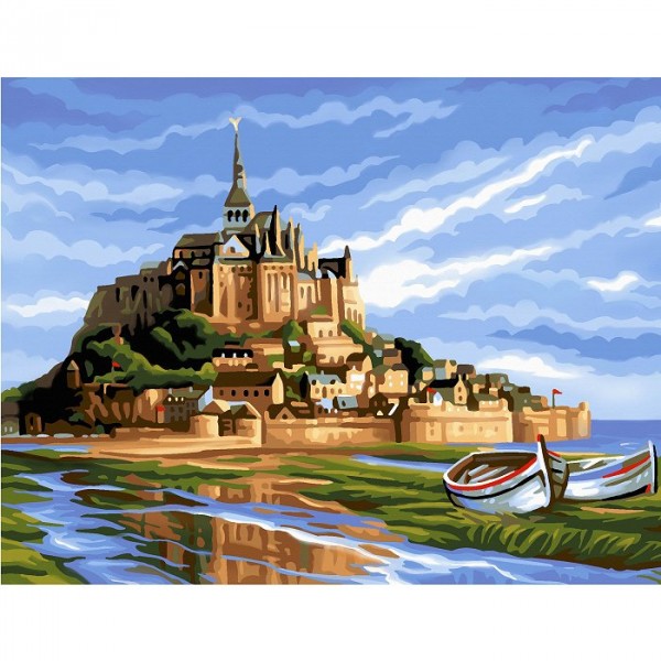 Peinture au numéro Initiés : Mont Saint Michel - Oz-PL41900