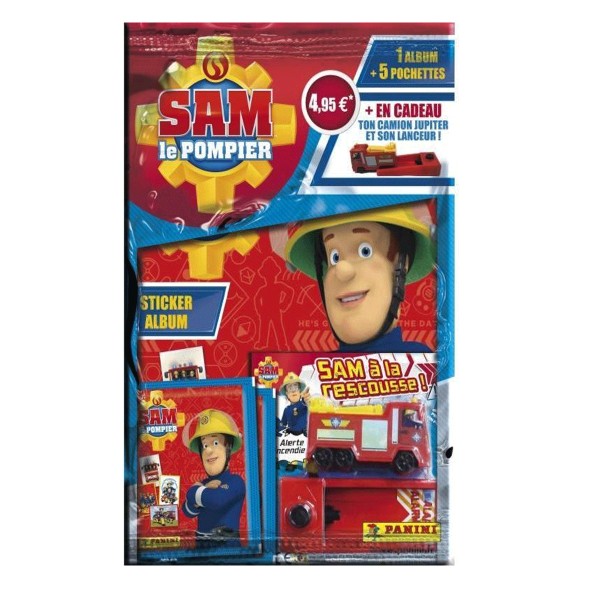 Cartes à collectionner Sam le Pompier : Album + 5 pochettes + le camion - Panini-2309-015