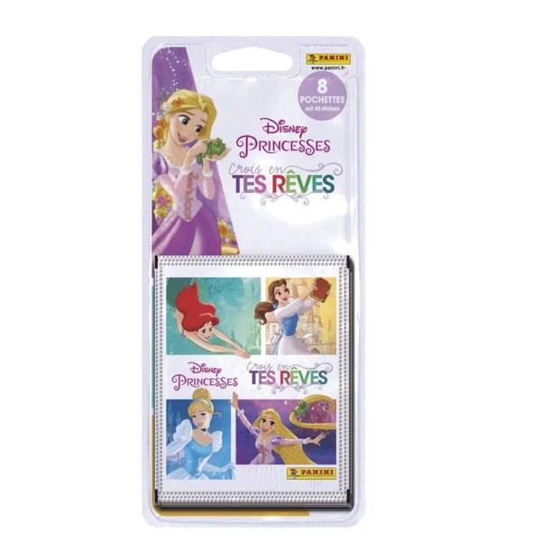 Cartes à collectionner Disney Princesses - Crois en tes rêves : Blister 8 pochettes - Panini-2323-038