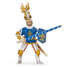 Blauer Ritter Fleur de Lys Figur