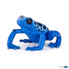 Blue Equatorial Frog Figurine