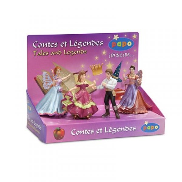 Figurines Contes et Légendes : Boîte Présentoir 1 de 4 Figurines - Papo-80500