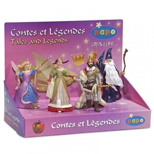 Figurines Contes et Légendes : Boîte Présentoir de 4 Figurines - Papo-80501