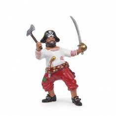 Corsair figurine with sword and ax