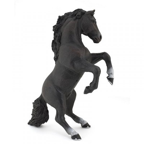 Figura caballo rampante negro - Papo-51522