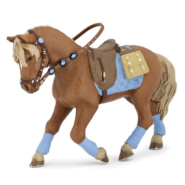 Figura de caballo del joven jinete. - Papo-51544