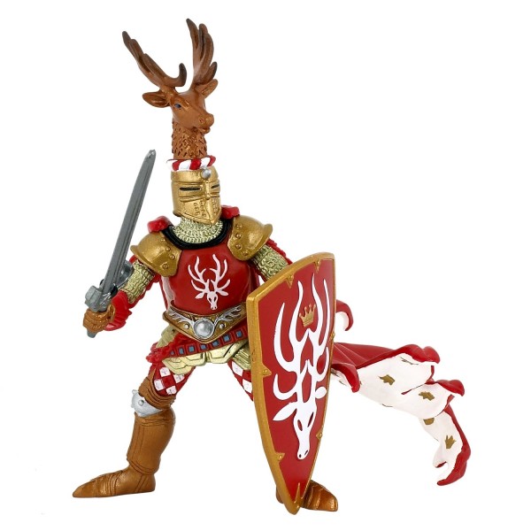 Figura de escudo de ciervo rojo de Master of Arms - Papo-39911