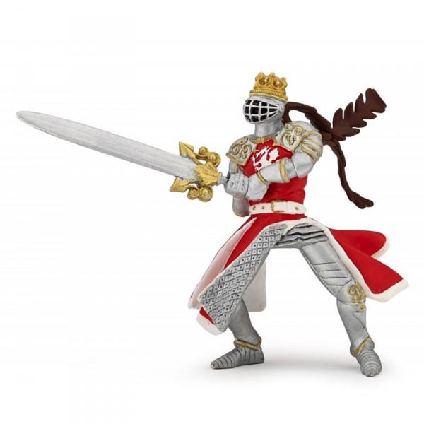 Figura de rey con dragón y espada. - Papo-39797
