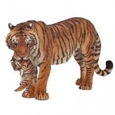 Figura de tigre: hembra y su bebé.