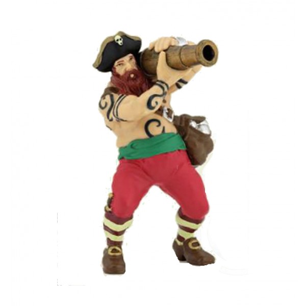 Figura pirata con cañón. - Papo-39439