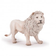 Figurilla: León blanco grande