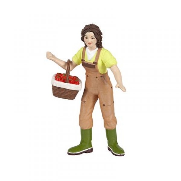 Figurine Farmer with basket - Papo-39219