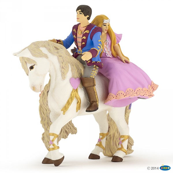 Figurine Prince et Princesse à Cheval - Papo-39094