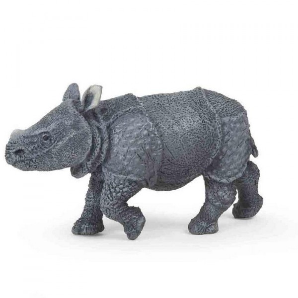 Figurine rhinocéros indien : Bébé - Papo-50148