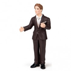 Groom in suit figurine