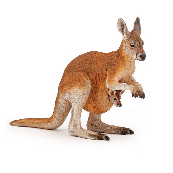 Känguru- und Babyfigur - Papo-50188