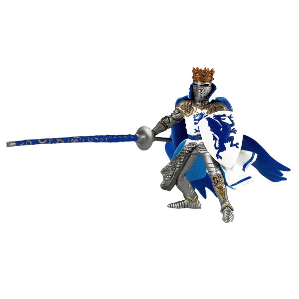 King figurine with blue dragon - Papo-39387