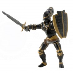 Knight in black armor figurine