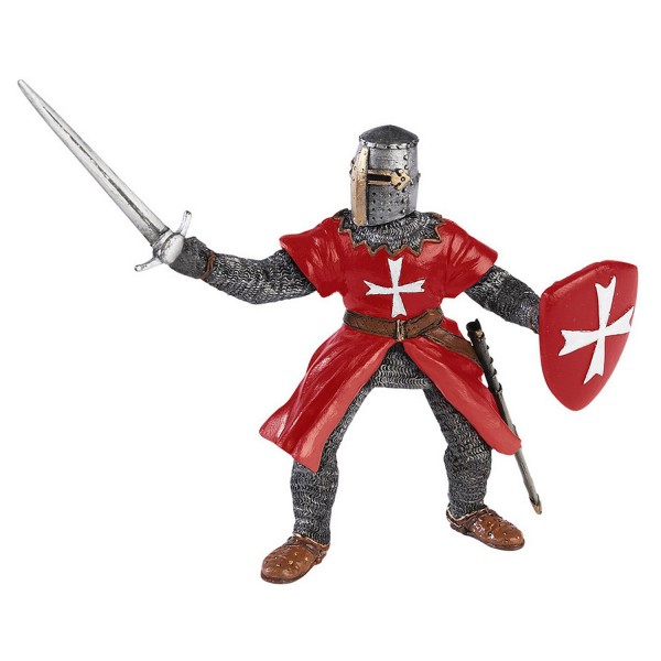 Knight of Malta red tunic figurine - Papo-39926-Rouge