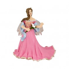 Pink Elf Figurine with Lily