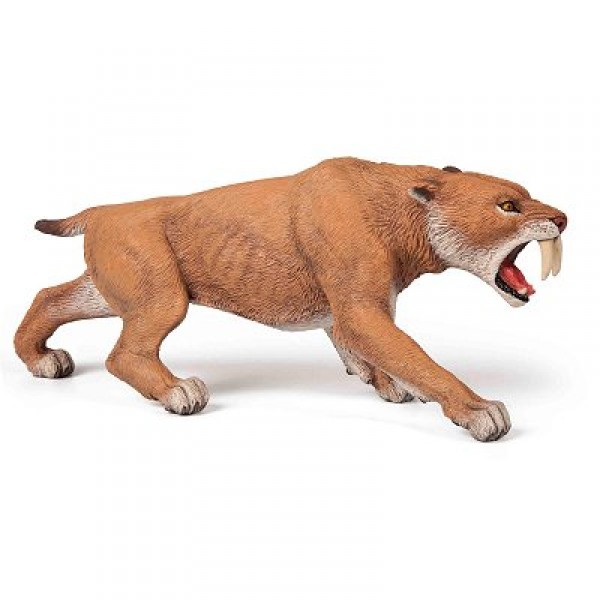 Prehistory Figurine: Saber-toothed Tiger: Smilodon - Papo-55022