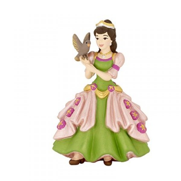 Figurine Princesse verte à l'oiseau - Papo-39062