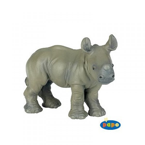 Figurine Rhinocéros : Bébé - Papo-50035