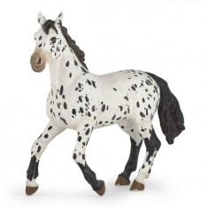 Schwarze Appaloosa-Pferd-Figur