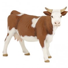 Simmental cow figurine