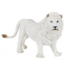 Weiße Löwenfigur