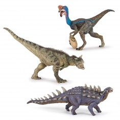 Kit Dinosaures Papo : Carnosaure, Oviraptor et Polacanthus