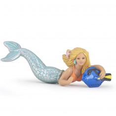 Swimming mermaid figurine