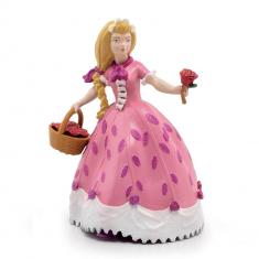 Figurine princesse à la rose