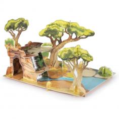 Decor for figurines: Savannah