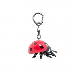 Ladybug figurine key ring