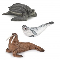 Kit Papo : Figurines animaux marins (tortue, phoque et morse)