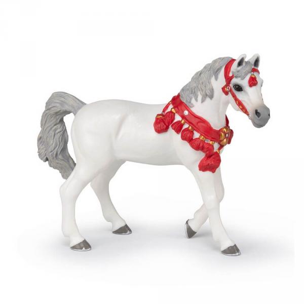 Arabian horse in white parade dress - Papo-51568