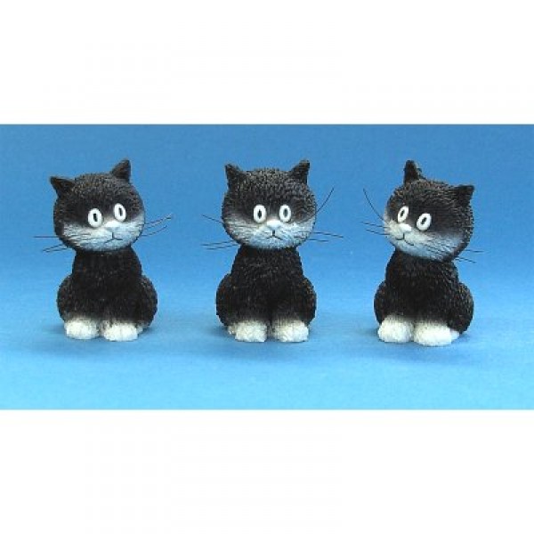 Figurine Chat : Les chats de Dubout - L'alignement extra - Parastone-DUB24