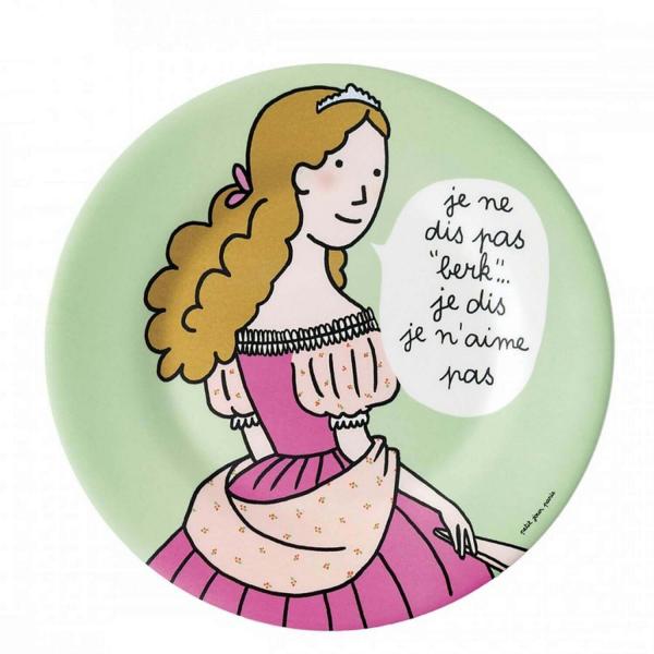 Princess dessert plate: I'm not saying "yuck"... - Petitjour-PC923R