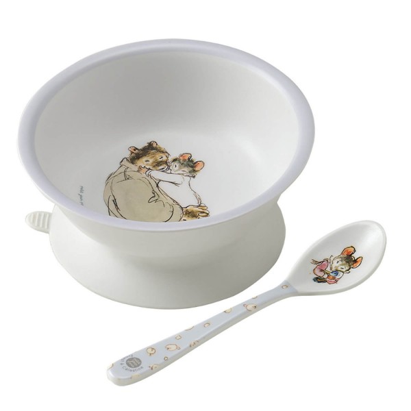 Suction bowl and spoon: Ernest and Célestine - Petitjour-EC702K