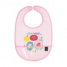 Tutti frutti pink oilcloth bib