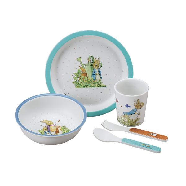 Blaues Peter Rabbit-Geschirrset: 5-teilig - Petitjour-BP701BP