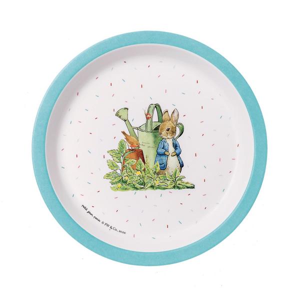 Baby plate: Peter Rabbit Blue - Petitjour-BP705BP