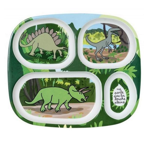 Tray with 4 compartments: Dinosaurs - Petitjour-DI935L
