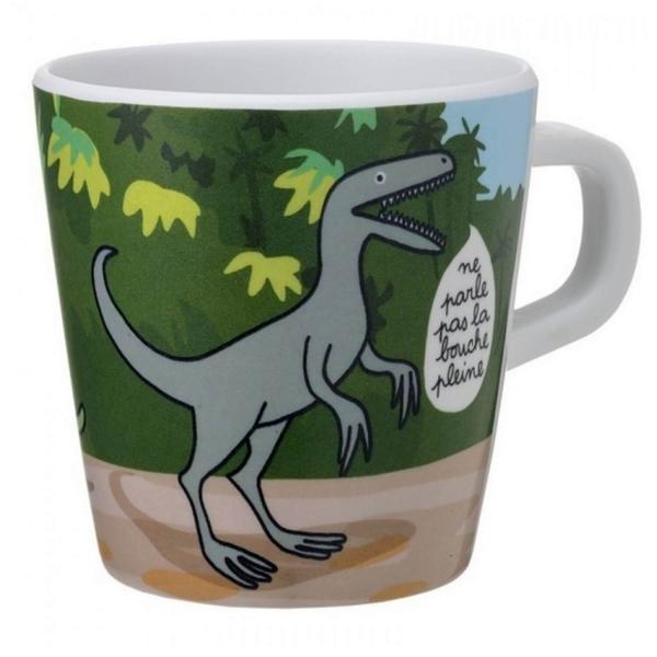 Small mug: dinosaurs "Don't talk with your mouth full..." - Petitjour-DI913VL